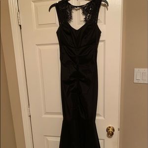 Black prom dress size Small, only worn once